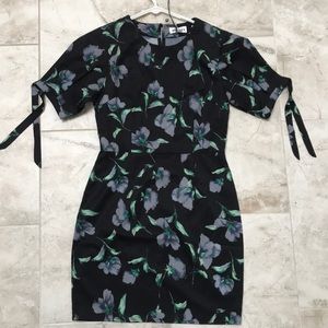 Black floral dress